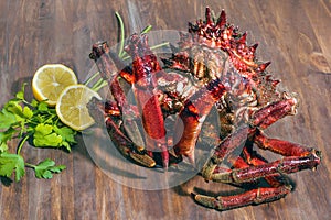 Sea Crab. Cangrejo de mar. Delicious seafood from Galician coast