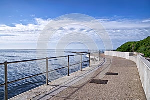 Sea Defence Wall At Lyme Regis photo