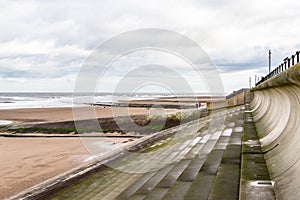 Sea Defence Wall in Redcar photo