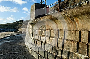 Sea defences and walkways photo