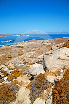 sea in delos greece the historycal