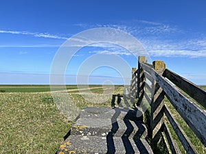 Sea dyke around Oudebildtzijl