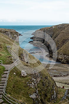 Sea entrance to Smoo Cave, Northern Scotland