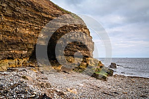 Sea Eroded Cave at low tide