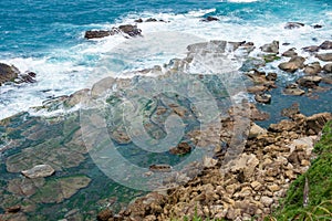 Sea-Eroded Terrain of Badouzi Daping Coastal in Zhongzheng District, Keelung