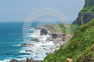 Sea-Eroded Terrain of Badouzi Daping Coastal in Zhongzheng District, Keelung