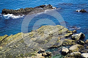 Sea-Eroded Terrain of Badouzi & x28;Daping Coastal& x29; in Zhongzheng District, Keelung, Taiwan.