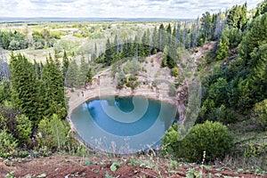 Sea Eye Lake with turquoise water photo