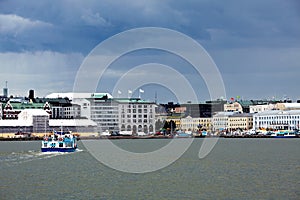 The sea facade of Helsinki