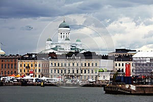 The sea facade of Helsinki