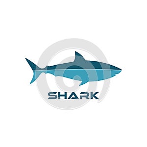 Sea fish of shark icon isolated on white background