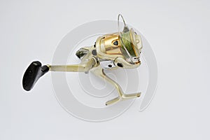 Sea fishing multiplier reel  on a white background