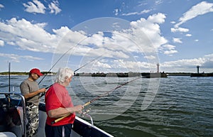 Sea fishing near port