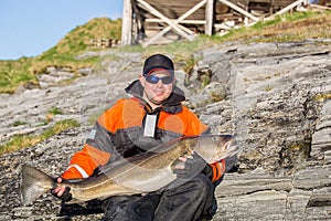 Sea fishing. Trophy. huge fish