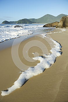 Sea Foam Scenic Brazilian Beach Trindade Paraty Brazil RJ