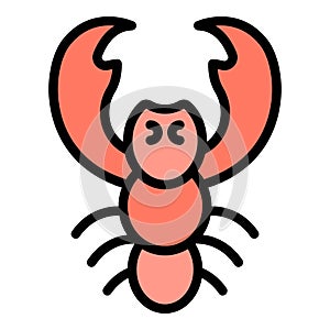 Sea food icon vector flat