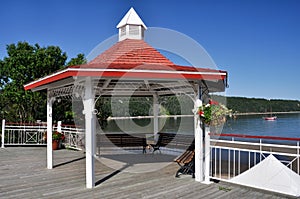 Sea front of Tadoussac, Quebec, Canada