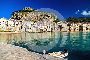 Sea-front view of Cefalu