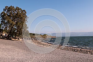 Sea of Galilee at Tabgha photo