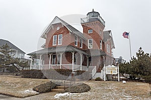 Sea Girt Lighthouse in the Snow photo