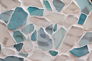 Sea glass pattern, ocean glass mosaic, background which is colourful yet a lifestyle