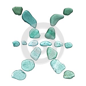 Sea glass zodiac sign