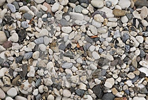 Sea gravel. stones