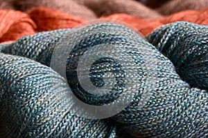Sea green braided Merino yarn