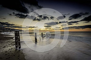 Sea Groynes on The Warren, Folkestone