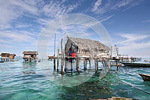 Sea Gypsy Villages Semporna Sabah Malaysia