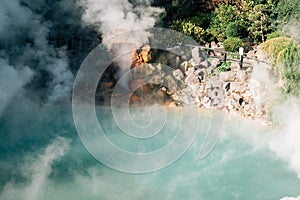 Sea hell Umi Jigoku hot springs in Beppu, Oita, Japan photo