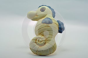 Sea horse ceramic bathroom ornament