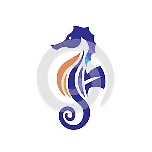 Sea Horse creative vector illustration