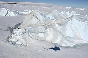 Sea ice on Antarctica