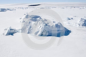 Sea ice on Antarctica