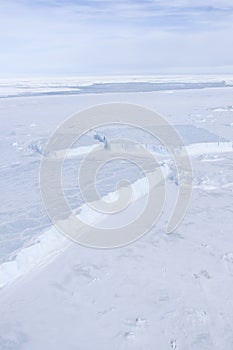 Sea ice on Antarctica