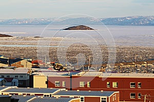 Sea ice on Frobisher Bay at Iqaluit