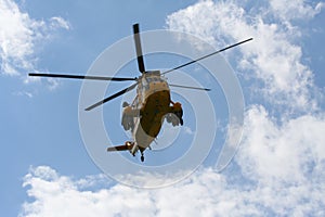 Sea King Search and Rescue Helicopter From Front