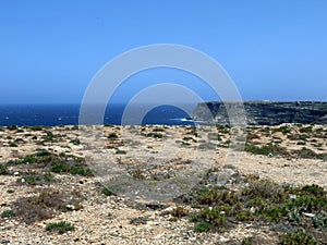 Sea of the LAMPEDUSA island in Italy