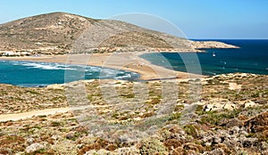 Sea landscape with land neck