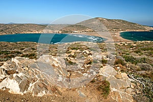 Sea landscape with land neck