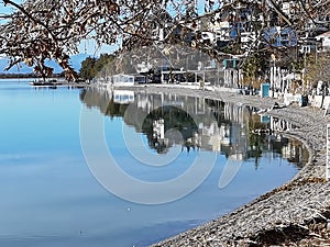 Sea in menidi city blue sky aitoloakarnania perfecture greece