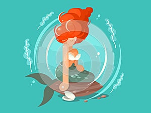 Sea mermaid character