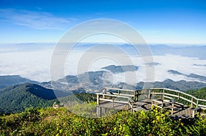 Sea of mist at Doi Inthanon national park, Thailand