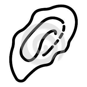 Sea mollusc icon, outline style