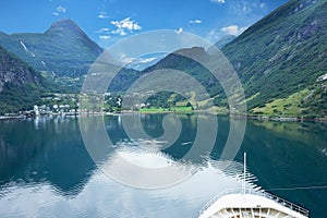 Sea and mountain, Norway fjords