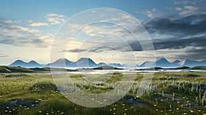 Arctic Tern Region: Lively Coastal Landscapes And Minimalistic Beauty photo