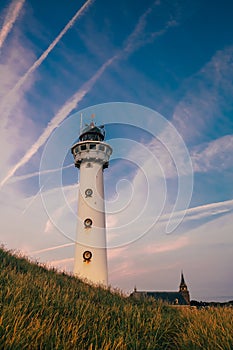 Sea netherlands sand lighthouse