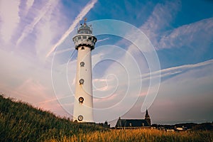 Sea netherlands sand lighthouse