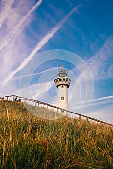 Sea netherlands sand lighthouse